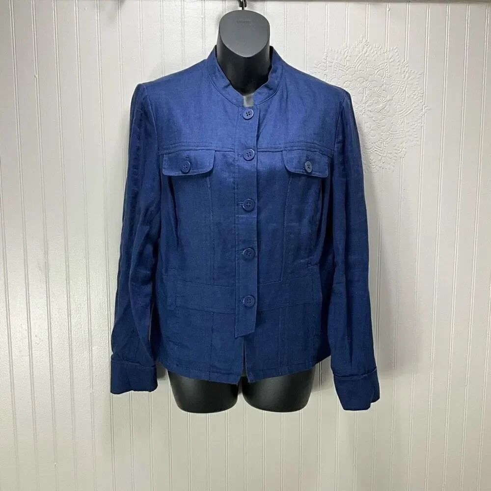 COLDWATER CREEK 100% Linen Jacket